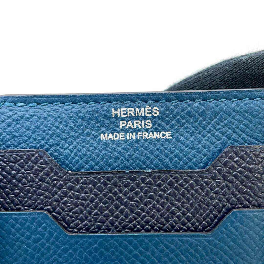Hermes - エルメス カードケース シティ 3CC コバルト/ブラック ヴォー