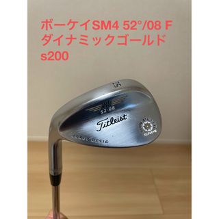 タイトリスト(Titleist)の美品(レフティ)タイトリスト　ボーケイ　SM4　52/08 Fグラインド(クラブ)