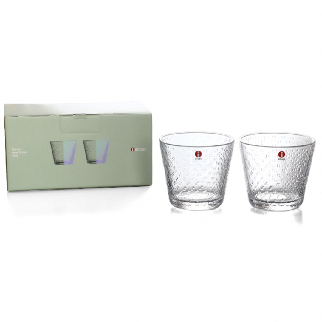 iittala(イッタラ)の新品　イッタラ　ツンドラ　クリア　タンブラー 290ml 2個 ペア コップ インテリア/住まい/日用品のキッチン/食器(グラス/カップ)の商品写真