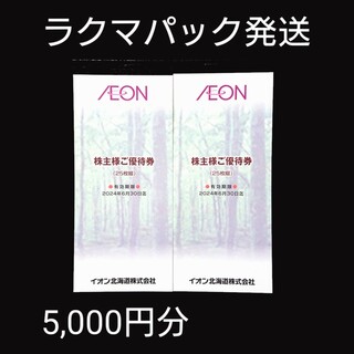 イオン北海道 株主優待 株主様ご優待券 5,000円分 イオン 割引券(ショッピング)