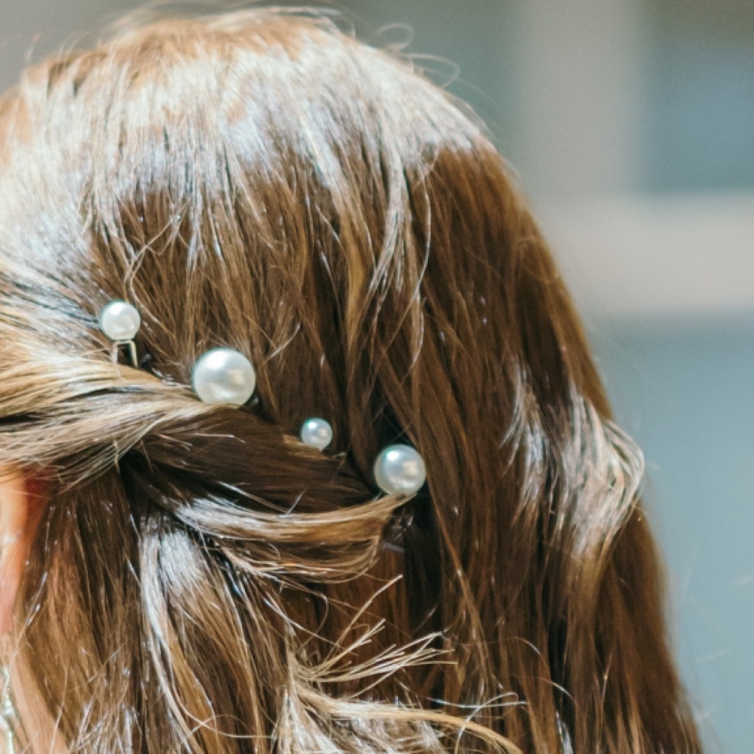 パール ユーピン Uピン ブライダル ウェディング 結婚式  レディースのヘアアクセサリー(ヘアピン)の商品写真