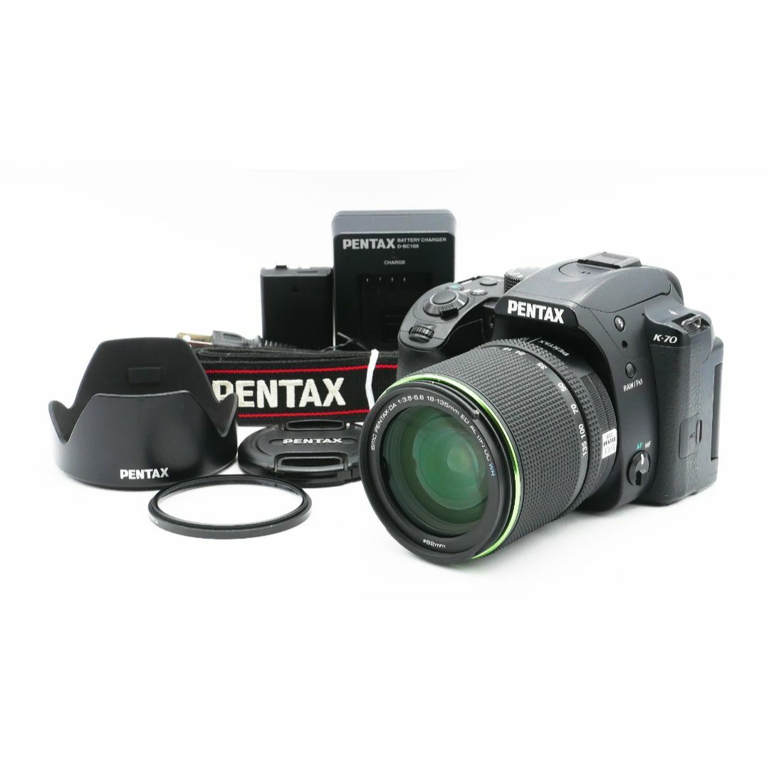美品 ペンタックス PENTAX K-70 18-135mm 標準ズームキット