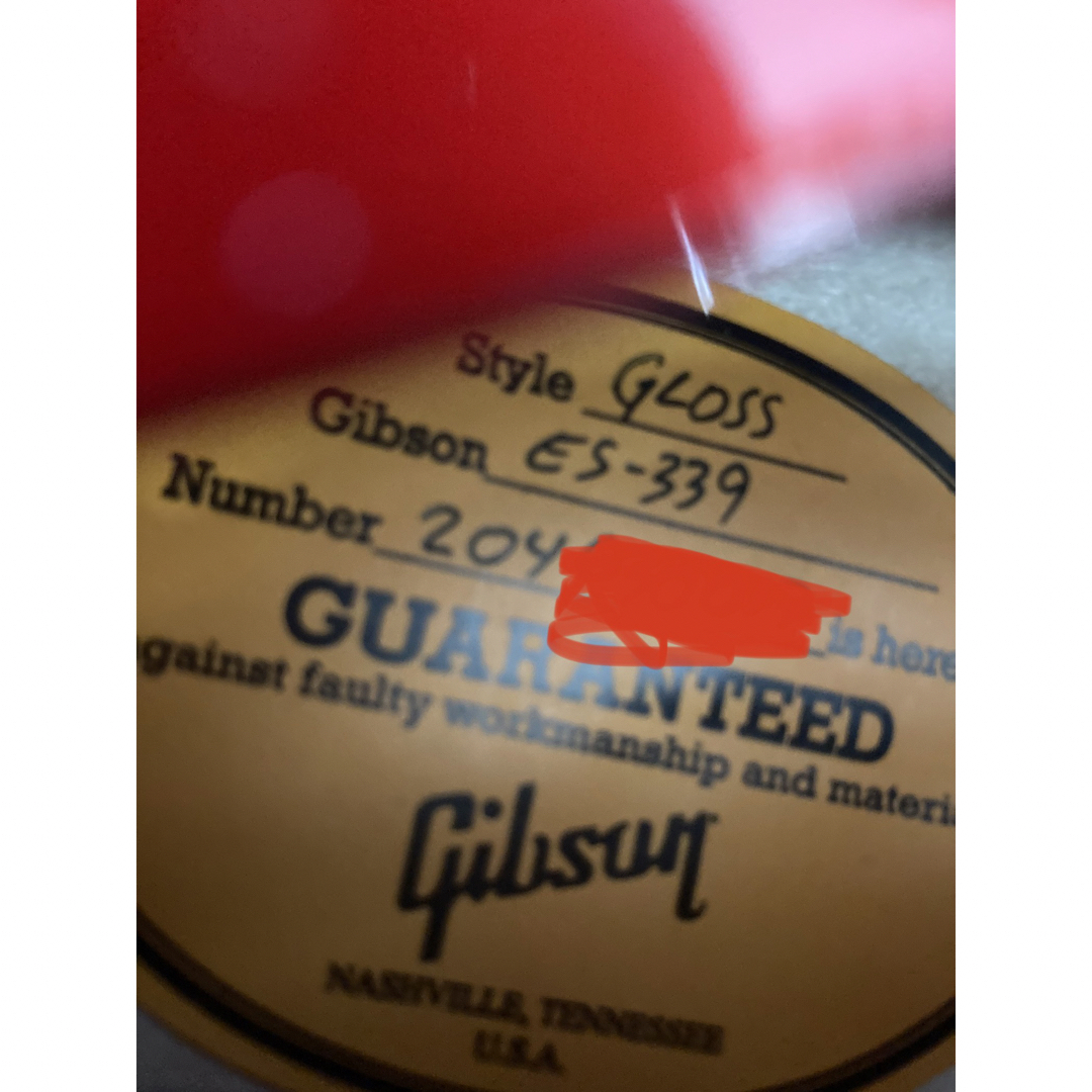 Gibson(ギブソン)のSteve様専用　Gibson ES-339 Gloss Cherry 2023 楽器のギター(エレキギター)の商品写真