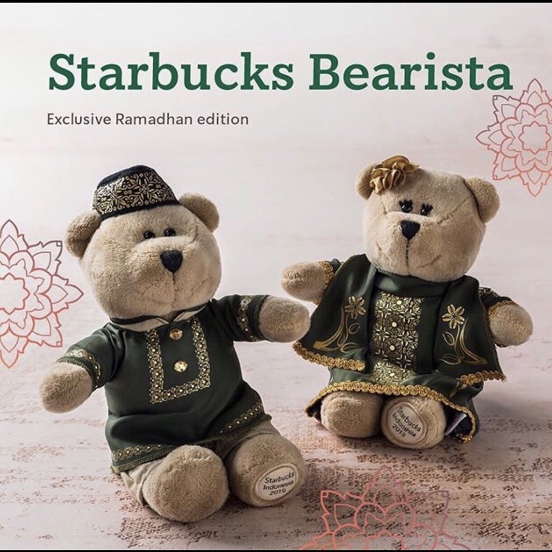 Starbucks Coffee(スターバックスコーヒー)のStarbucks Bearista スタバ ベアリスタ ラマダン 2匹セット エンタメ/ホビーのおもちゃ/ぬいぐるみ(ぬいぐるみ)の商品写真