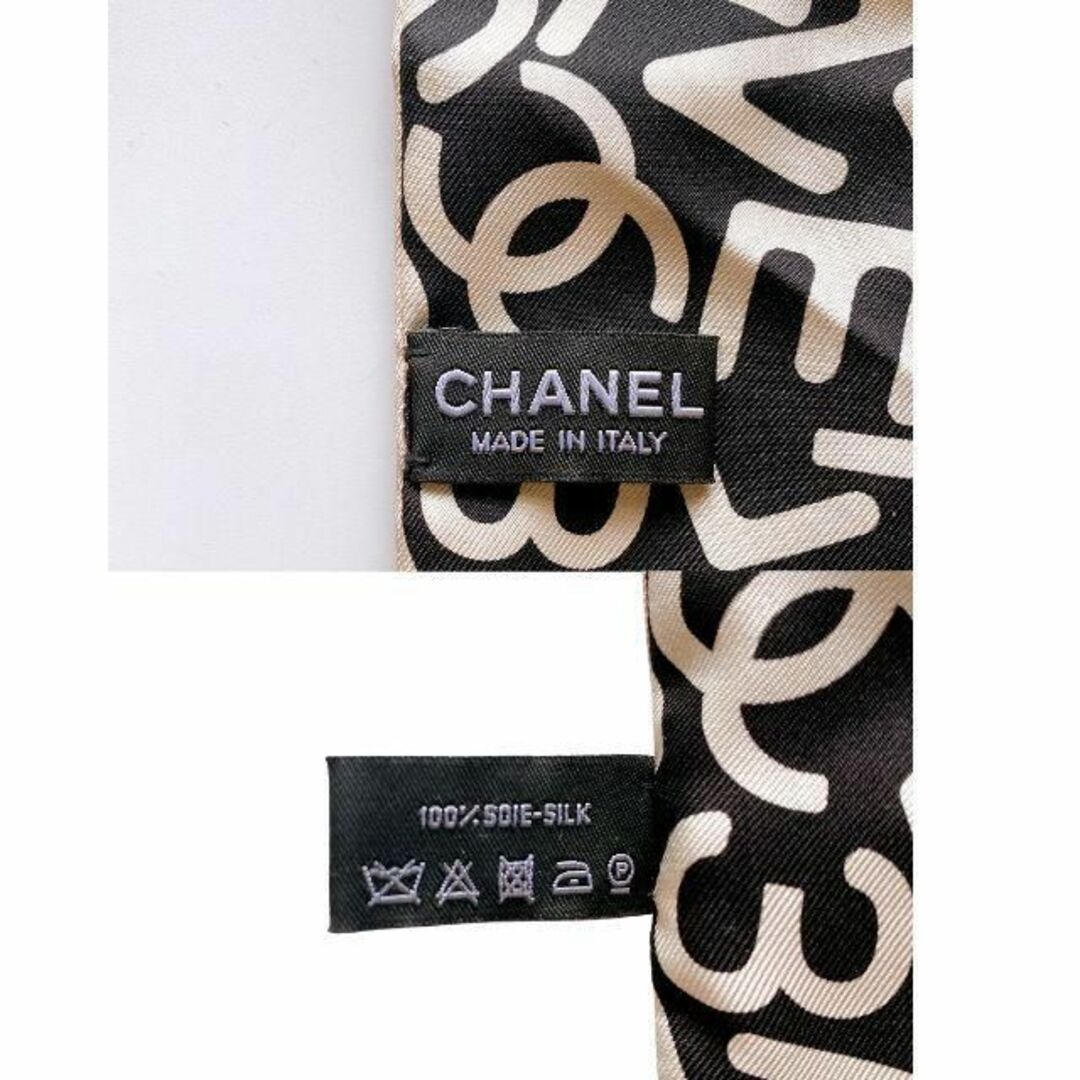 CHANEL - シャネル ヘアバンド シルク スカーフ CHANEL ココマークの