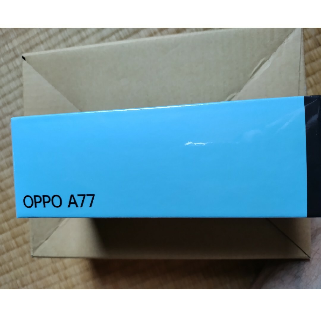 【シュリンク未開封品】OPPO A77 ブルー800万画素インカメラ