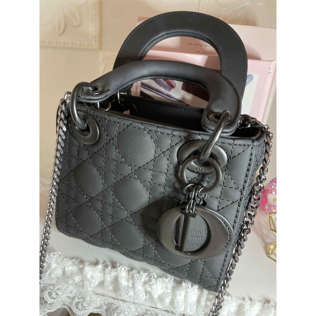 LADY DIOR ミニバッグ カナージュ ウルトラマット　カーフスキン