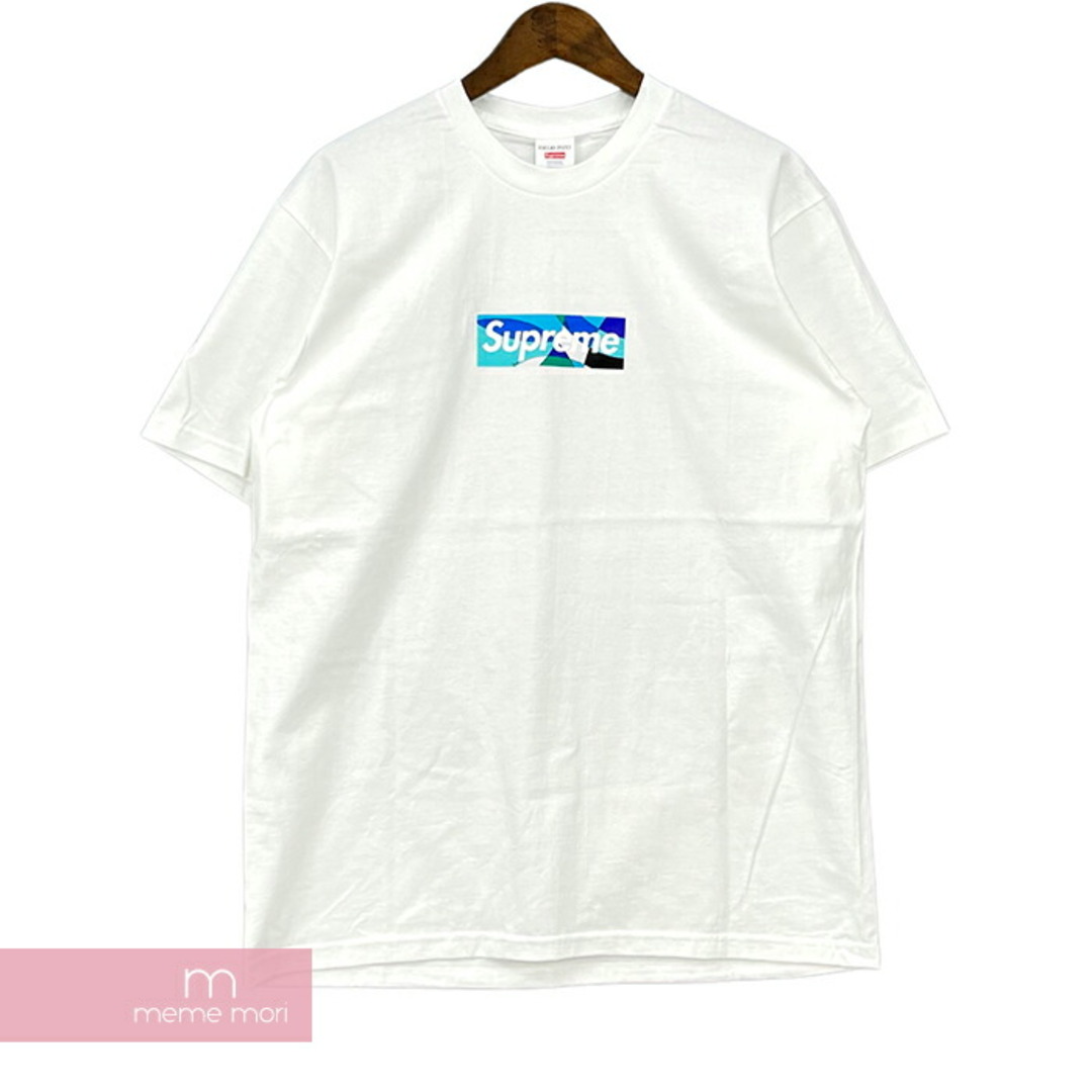 Supreme×Emilio Pucci 2021SS Box Logo Tee シュプリーム×エミリオプッチ ボックスロゴTシャツ 半袖カットソー プリント グレー×ブラック サイズM【210727】【新古品】【me04】