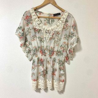 セシルマクビー(CECIL McBEE)の花柄シフォンチュニック(チュニック)