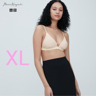 ユニクロ(UNIQLO)のUNIQLO マメクロゴウチ ワイヤレス ブラ シアー XL ユニクロ(その他)