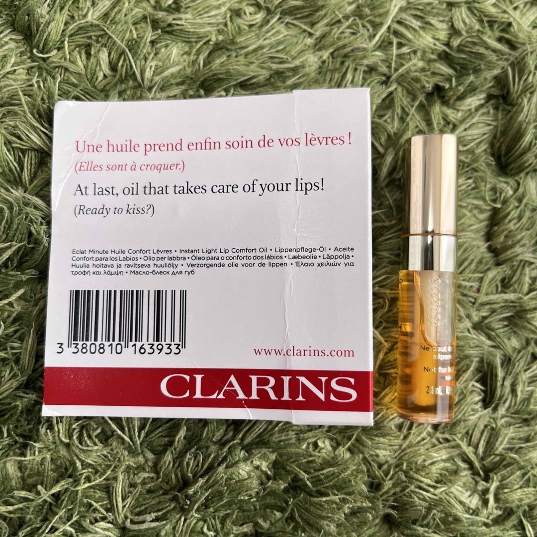 CLARINS(クラランス)のクラランス　リップコンフォートオイル　ミニ　サンプル　01 コスメ/美容のスキンケア/基礎化粧品(リップケア/リップクリーム)の商品写真