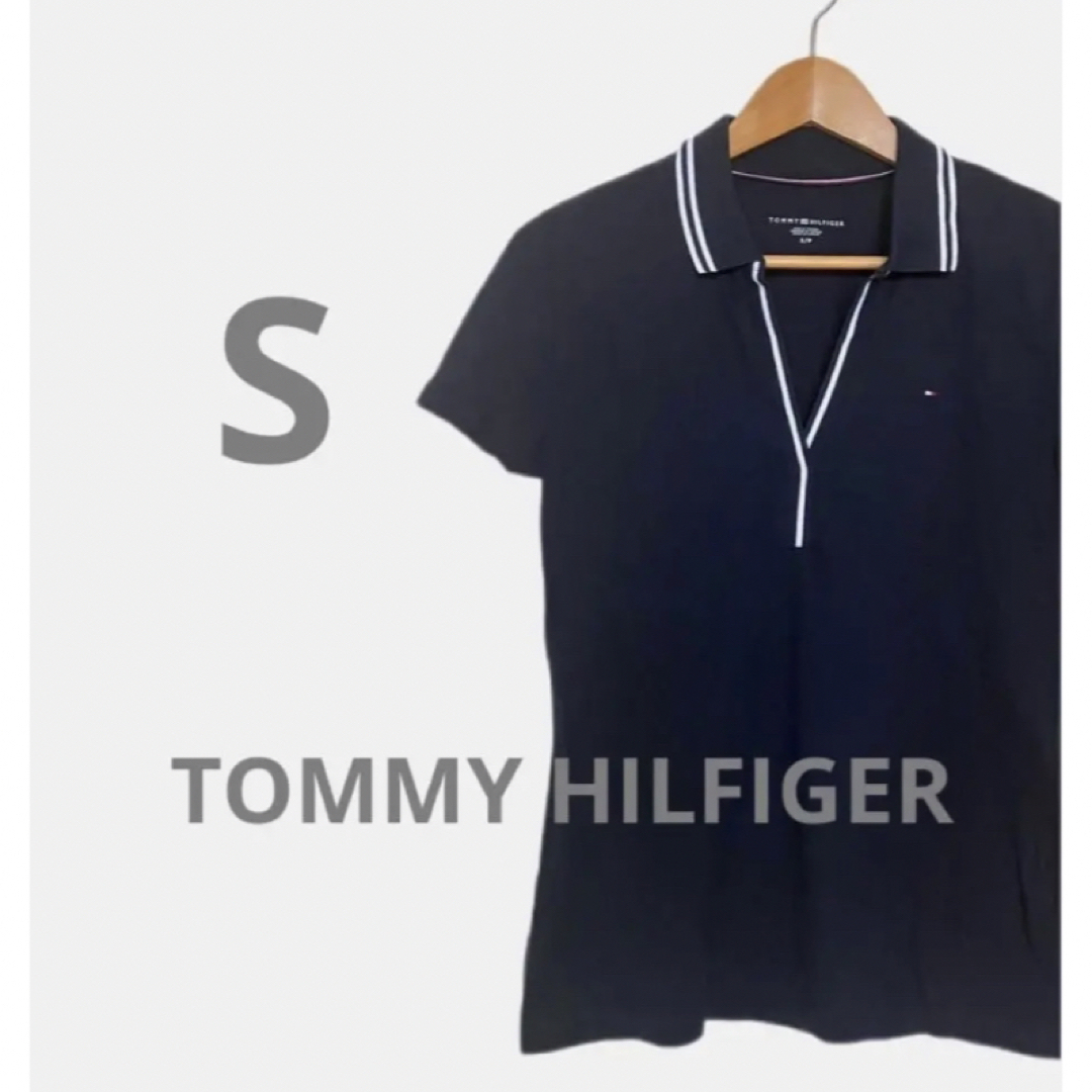 【トミーヒルフィガー】ポロシャツ　ネイビー　ゴルフウェア　半袖　TシャツGolf | フリマアプリ ラクマ