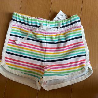 ベビーギャップ(babyGAP)の新品　babyGAP  カラフルボーダー　ショートパンツ  80cm(パンツ)