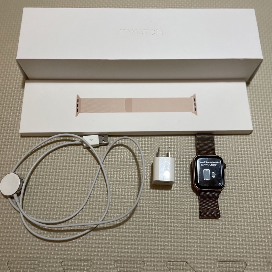 本体新品AppleWatch SERIES5 ステンレス44mmGPS+セルラー