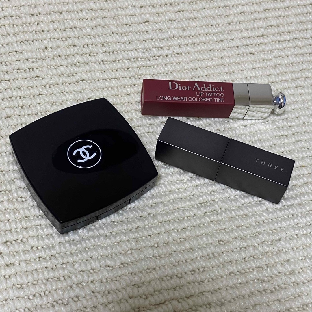 CHANEL(シャネル)の超お得♥️CHANEL Dior Three中古品3点セット  コスメ/美容のベースメイク/化粧品(その他)の商品写真