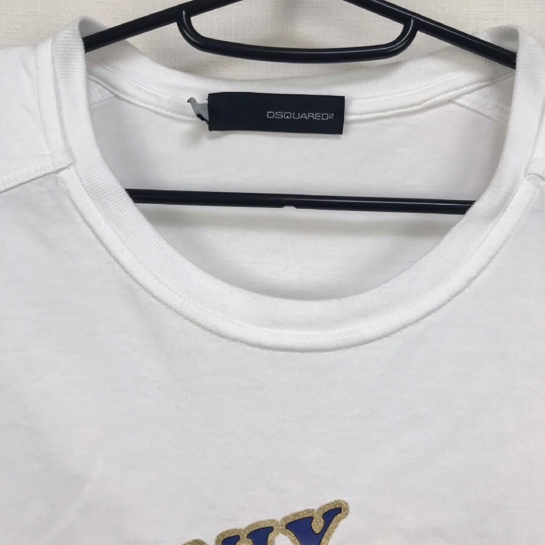 DSQUARED2(ディースクエアード)の美品 ディースクエアード 半袖Tシャツ レディース ホワイト サイズM レディースのトップス(Tシャツ(半袖/袖なし))の商品写真