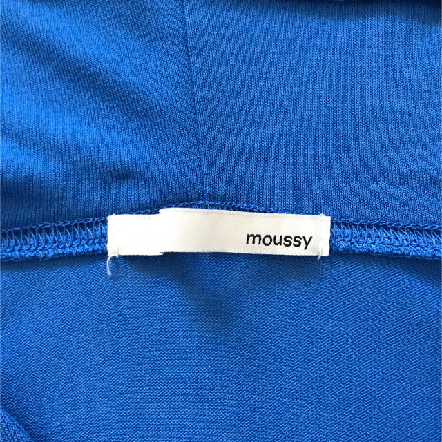 moussy(マウジー)の【中古】マウジー／MOUSSY ジップアップ パーカー BLU フリーサイズ レディースのトップス(パーカー)の商品写真