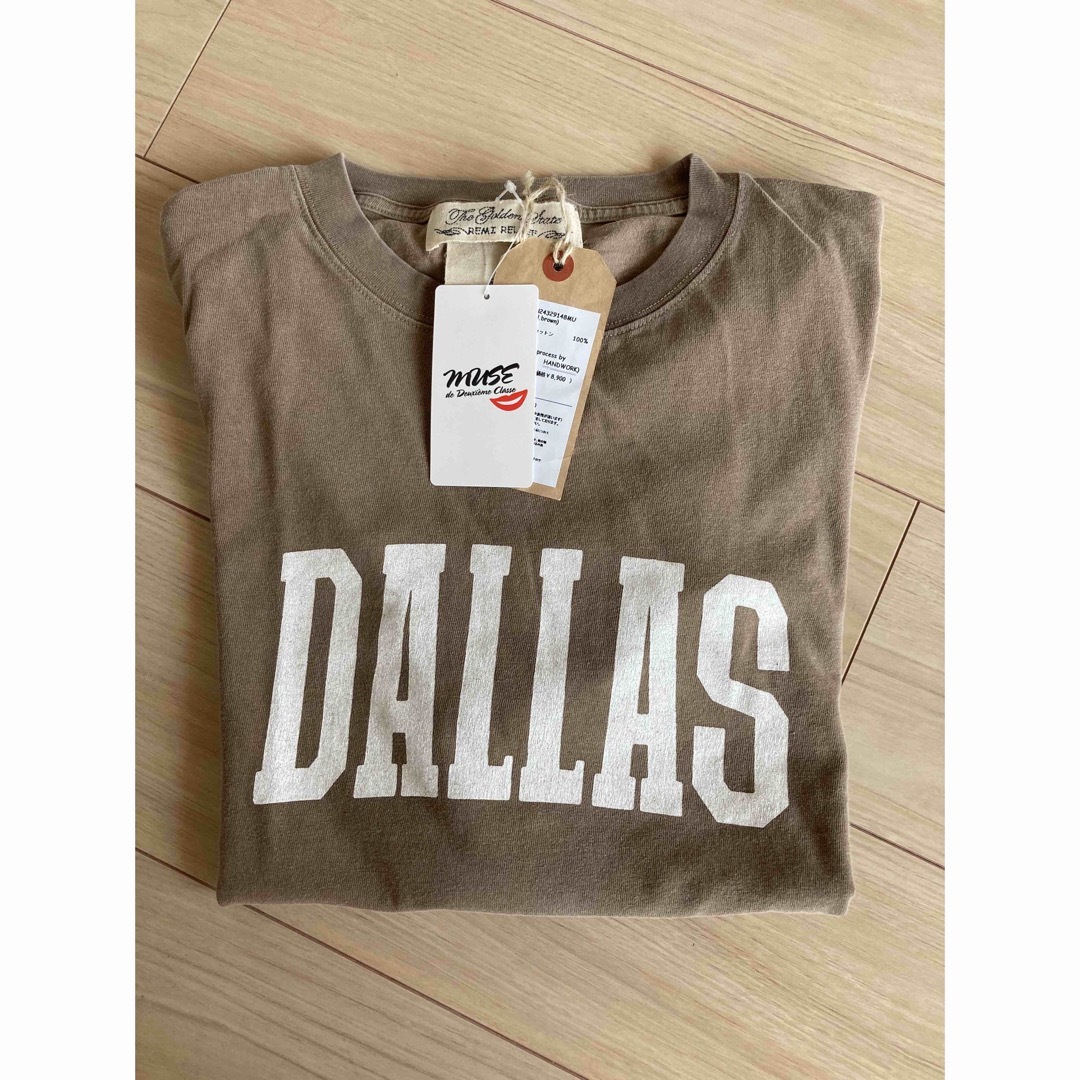 【REMI RELIEF/レミレリーフ】DALLAS Tシャツ(BROWN)