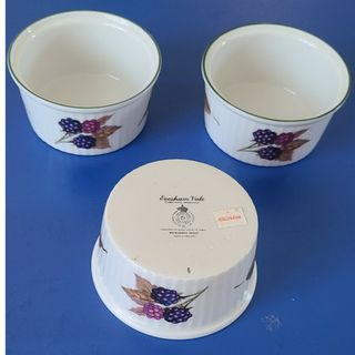 ロイヤルウースター(Royal Worcester)のロイヤルウースター　イブシャム　ココット３点セット(食器)