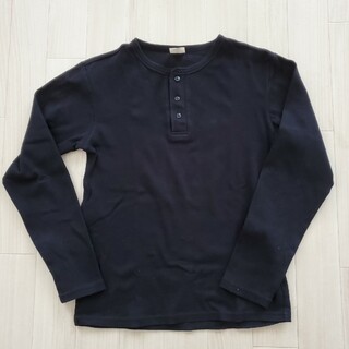 AVIREX　ヘンリーネック　長袖　黒(れん様専用)(Tシャツ/カットソー(七分/長袖))