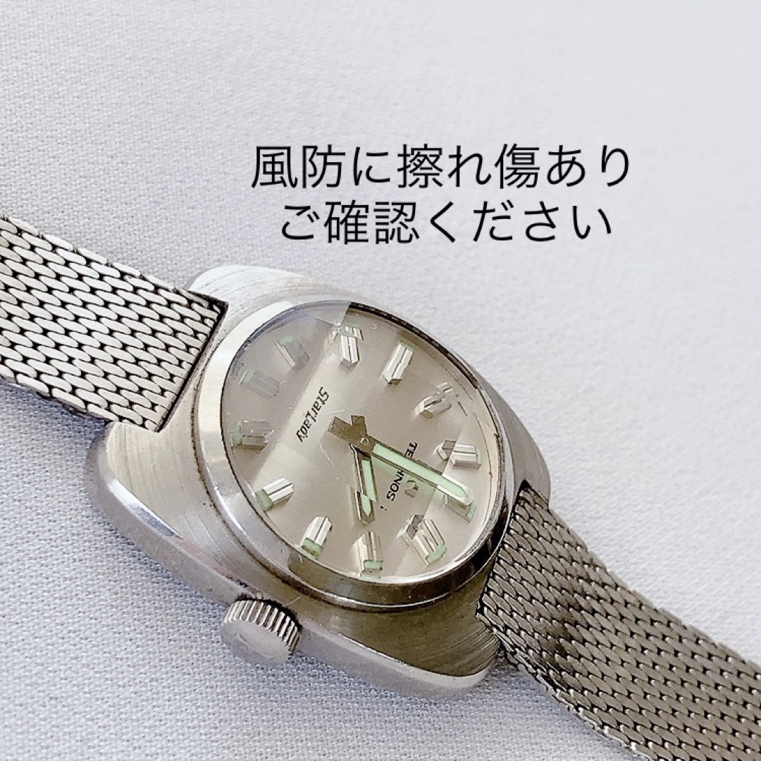 TECHNOS - TECHNOS STAR LADY 17石レディース手巻き腕時計 稼動品 ♪の