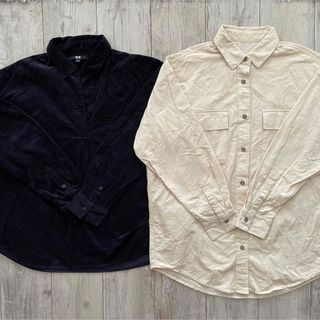 ユニクロ(UNIQLO)の【SALE】ユニクロ　GU コーデュロイシャツ2枚セット(シャツ/ブラウス(長袖/七分))