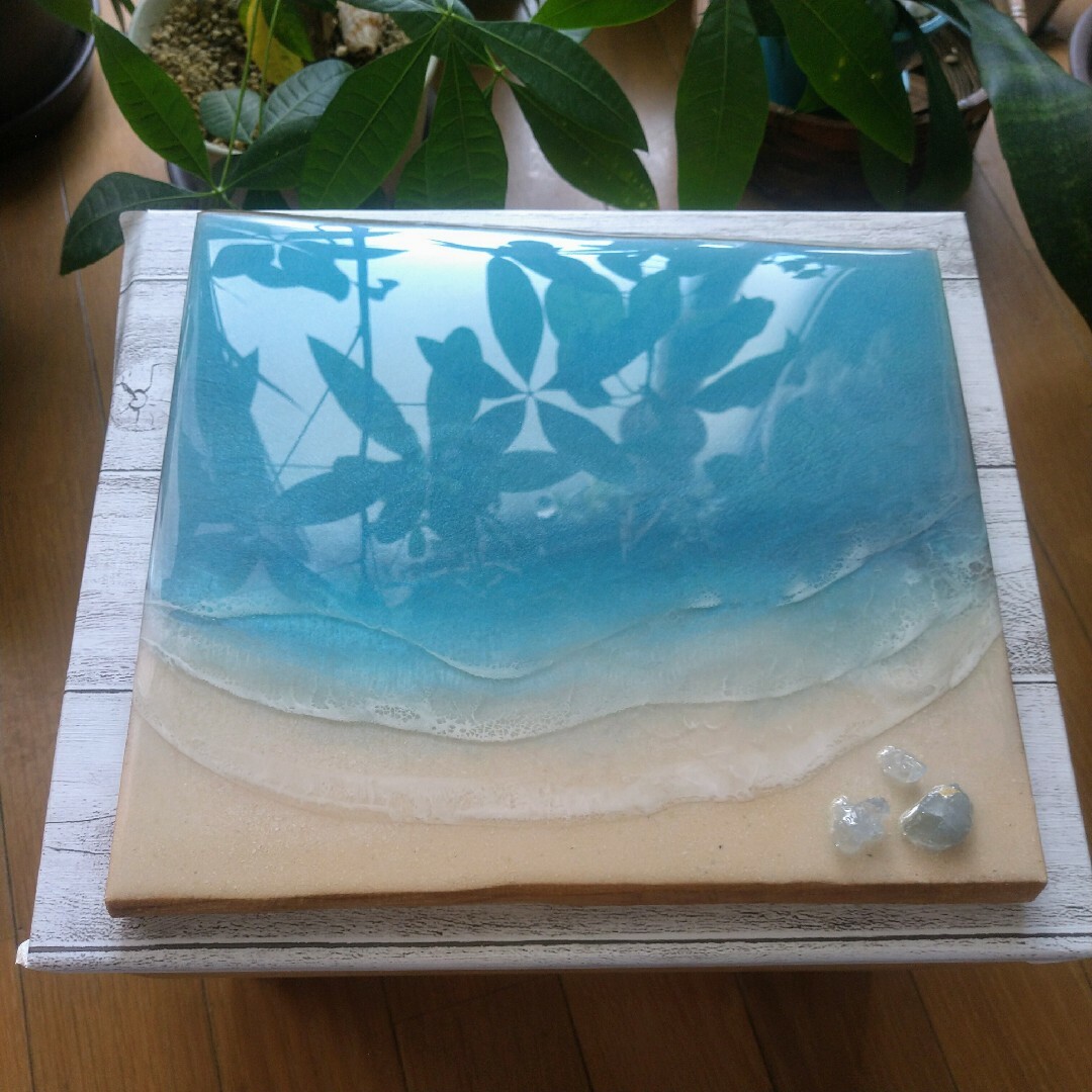 売りつくしサマーセール!『沖縄の海を感じる』朱利桜 beachレジン