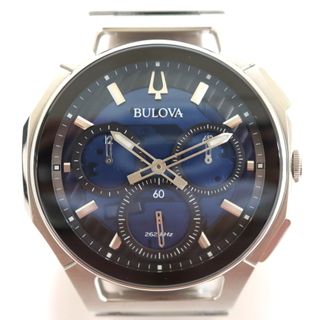 ブローバ(Bulova)の【BULOVA】ブローバ カーブ クロノグラフ クォーツ 腕時計 SS 96A205 青文字盤/ar1077ar(腕時計(アナログ))