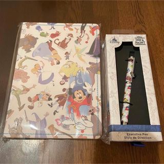 ディズニー(Disney)の新品　ディズニー　INK & PAINT ノート・ペン　セット　限定(キャラクターグッズ)