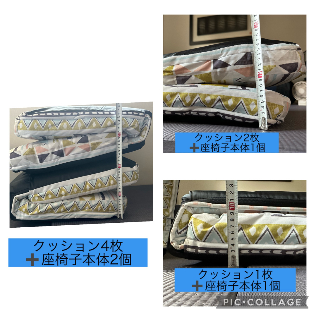 tad様専用　２つセット！座椅子　アウトドア　グランド座椅子　折りたたみイス インテリア/住まい/日用品の椅子/チェア(座椅子)の商品写真