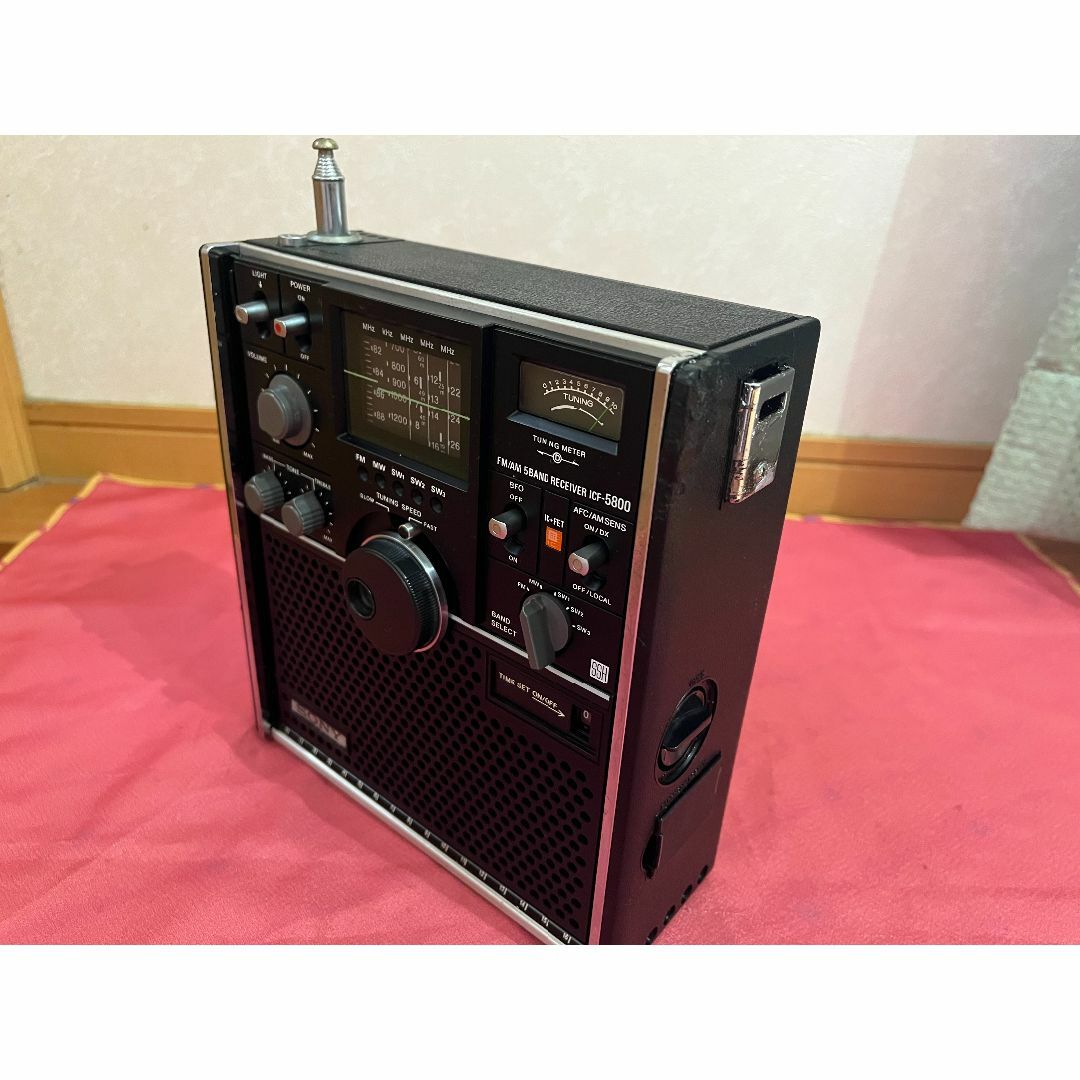 ソニー ICF-5800 スカイセンサー Sonyラジオ本体と純正ACアダプター