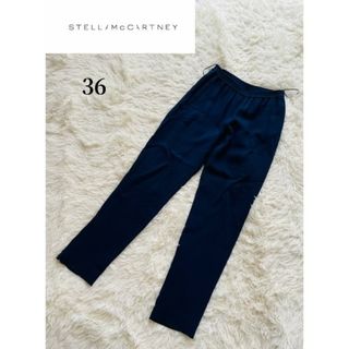 ステラマッカートニー(Stella McCartney)の【STELLA MCCARTNEY】イージーパンツ ネイビー 36(カジュアルパンツ)