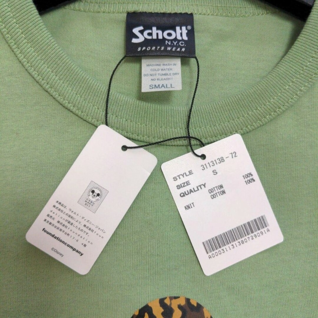 schott(ショット)のSchott ディズニーミッキー コラボ Tシャツ【新品未使用】 レディースのトップス(Tシャツ(半袖/袖なし))の商品写真