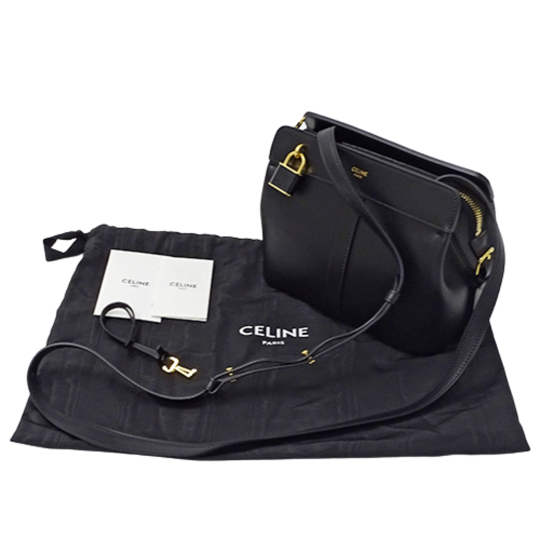 セリーヌ CELINE バッグ レディース ブランド ショルダーバッグ レザー ティーン カバ ドゥ フランス ブラック 黒 コンパクト ミニバッグ おしゃれ 大人 かわいい おでかけ