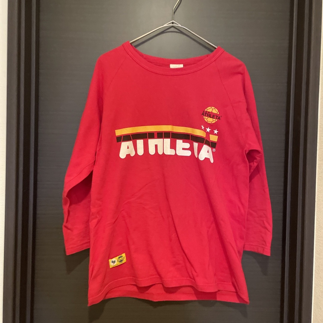 ATHLETA(アスレタ)のATHLETA アスレタ　サッカー　ユニフォーム　古着　y2k RED 赤　ユニ メンズのトップス(Tシャツ/カットソー(七分/長袖))の商品写真