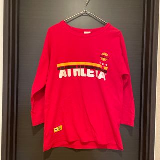 アスレタ(ATHLETA)のATHLETA アスレタ　サッカー　ユニフォーム　古着　y2k RED 赤　ユニ(Tシャツ/カットソー(七分/長袖))