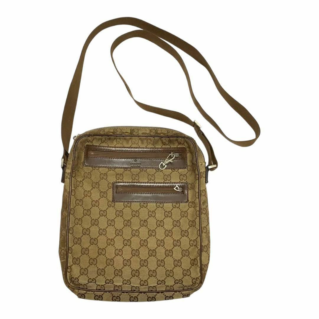 Gucci - GUCCI グッチ GGキャンバス ショルダーバッグ レディース