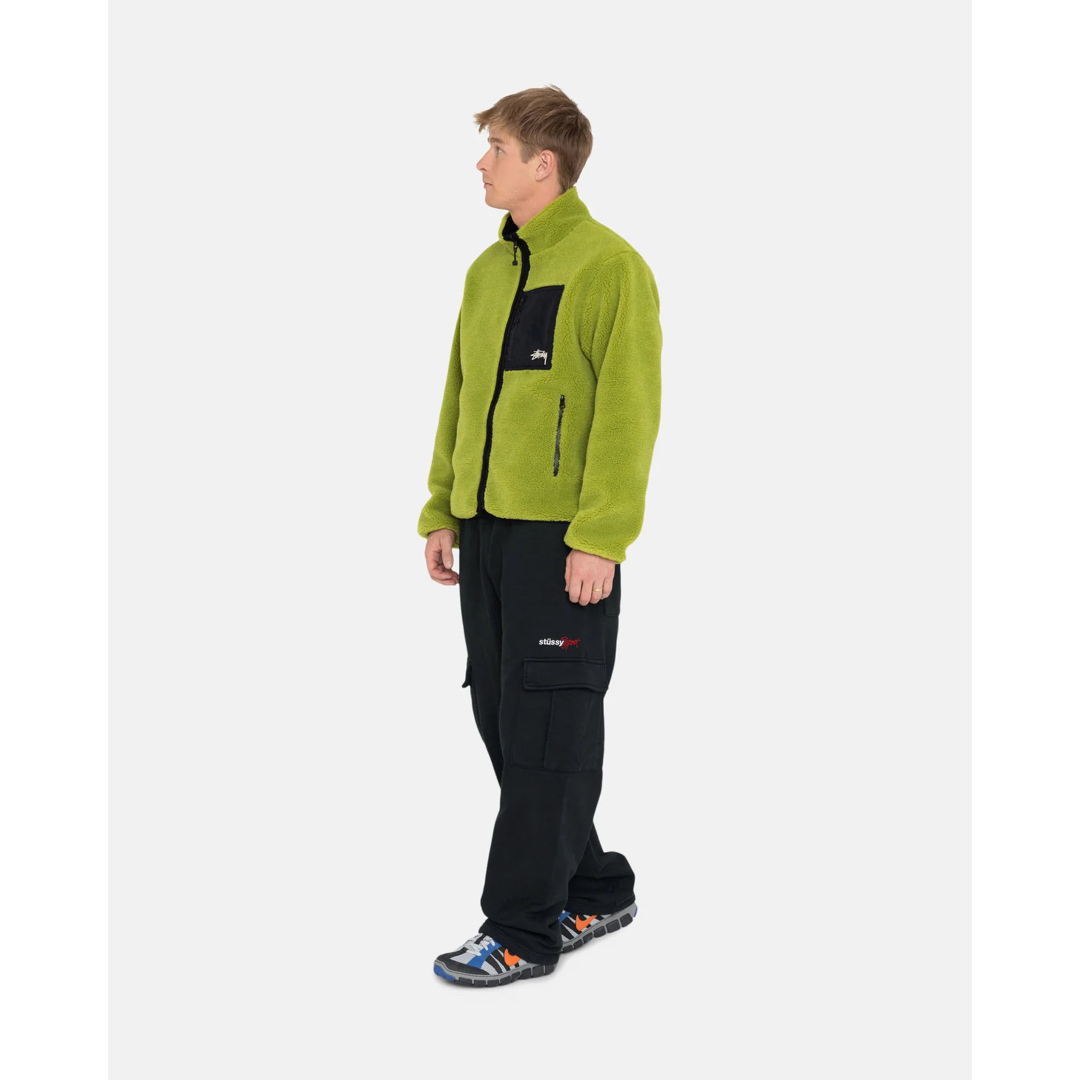 希少】STUSSY フラップポケット パーカー カーキ-