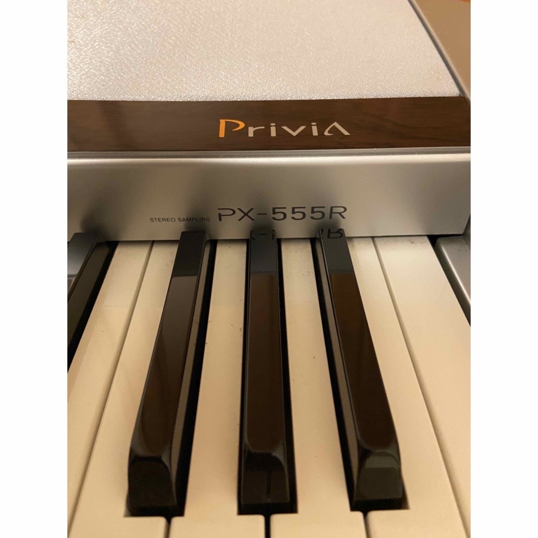 CASIO(カシオ)のかばまる様専用　CASIO 電子ピアノ Privia PX-555R ペダル付き 楽器の鍵盤楽器(電子ピアノ)の商品写真
