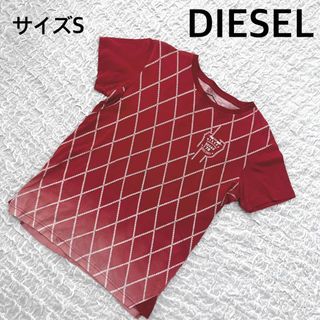 ディーゼル(DIESEL)のDIESEL ディーゼル　Tシャツ　サイズS  ワインレッド　グラデーション(Tシャツ/カットソー(半袖/袖なし))