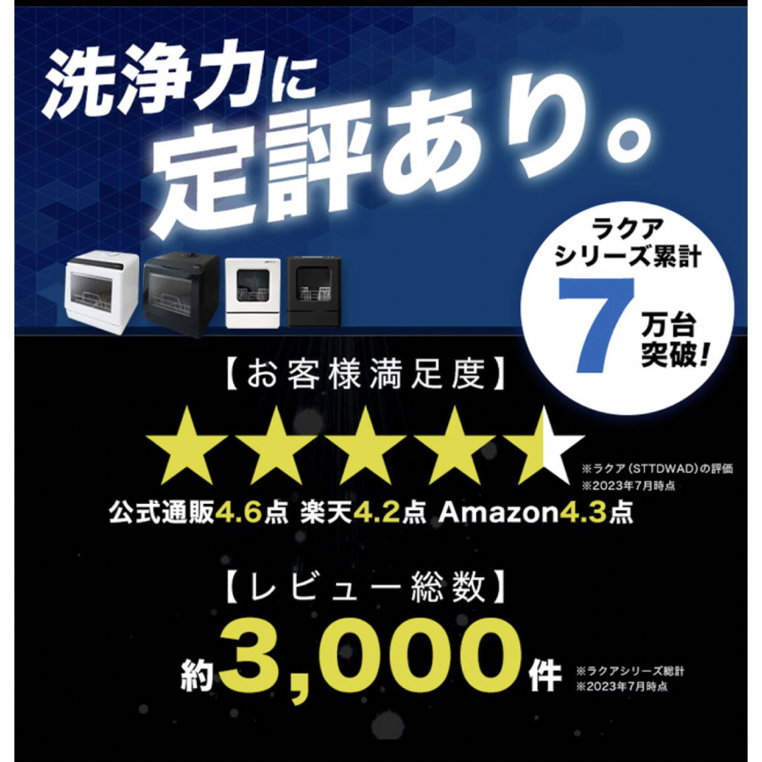 【新品未使用】食洗機 工事不要 コンパクト 1人用 2人用 一人暮