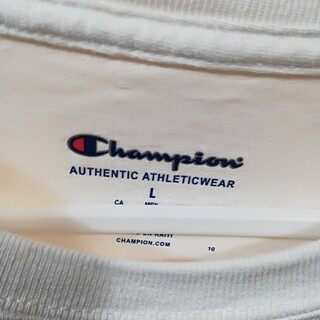 チャンピオン(Champion)のチャンピオンが 風格のある真っ白T-shirt で、さぁ❗go and on ❗(Tシャツ/カットソー(半袖/袖なし))
