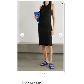 FRANKIE SHOP　jersey midi dress(ひざ丈ワンピース)