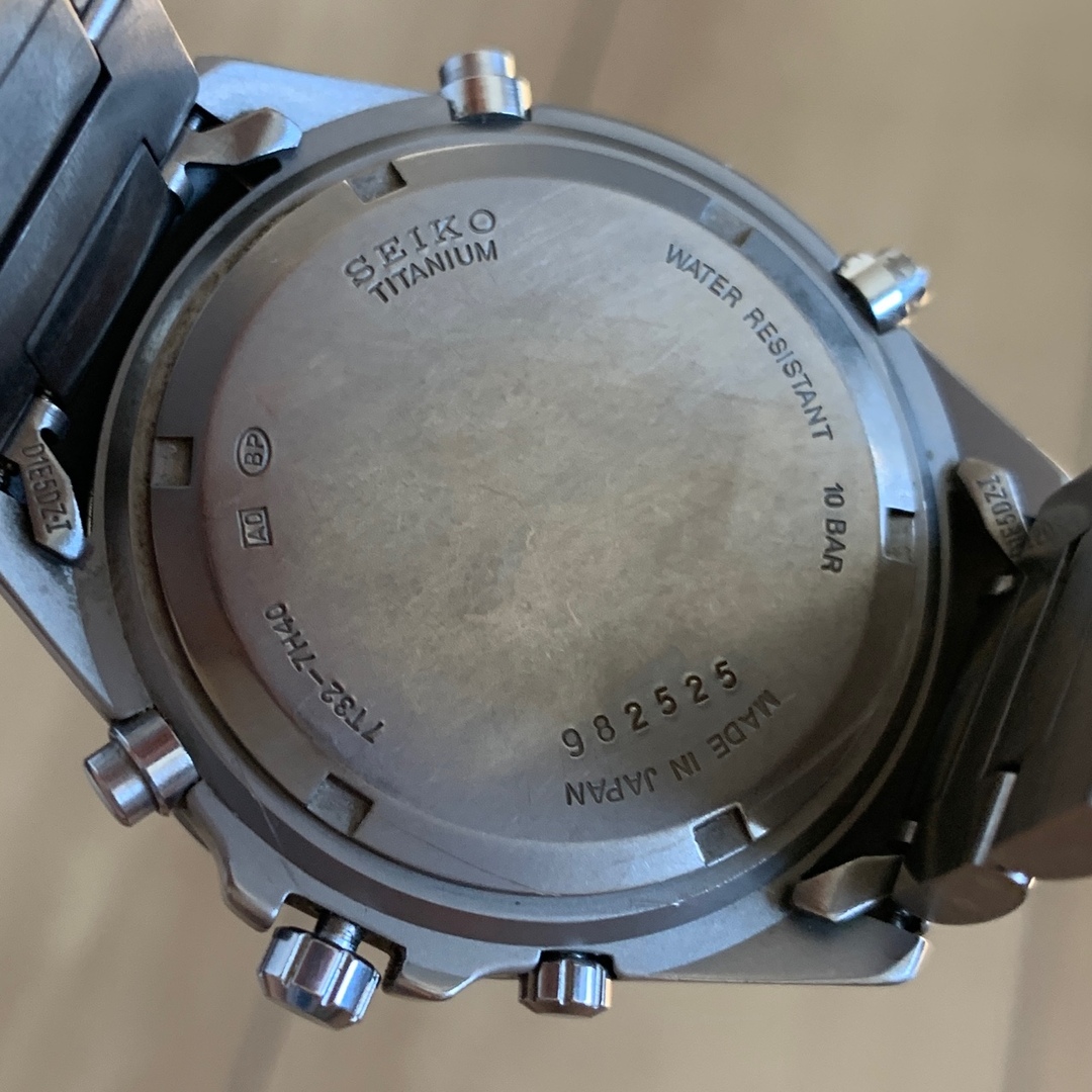 SEIKO(セイコー)のSeiko 7T32-7H40 titanium chronograph メンズの時計(腕時計(アナログ))の商品写真