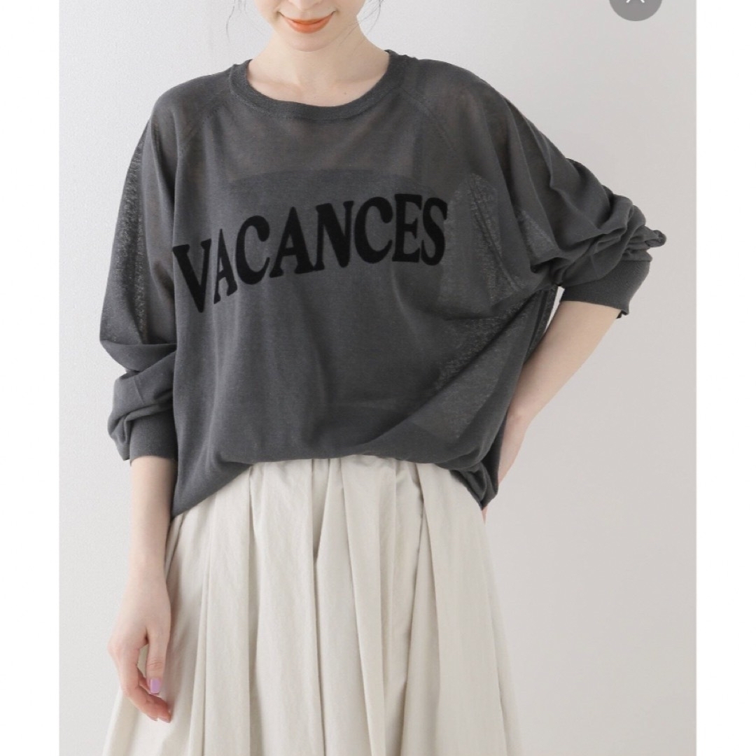 完売品 IENA VACANCES シアープルオーバー グレー 美品 タグ有り-