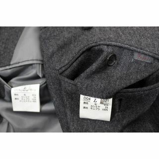 04【極美品・訳アリ】パパス スーツ L メンズ A6 A7 カシミヤ混 秋冬