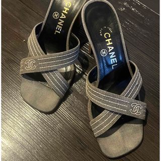 特別lSALE‼️希少❣️✨新品未使用✨CHANEL♡人気のデニムミュール♡