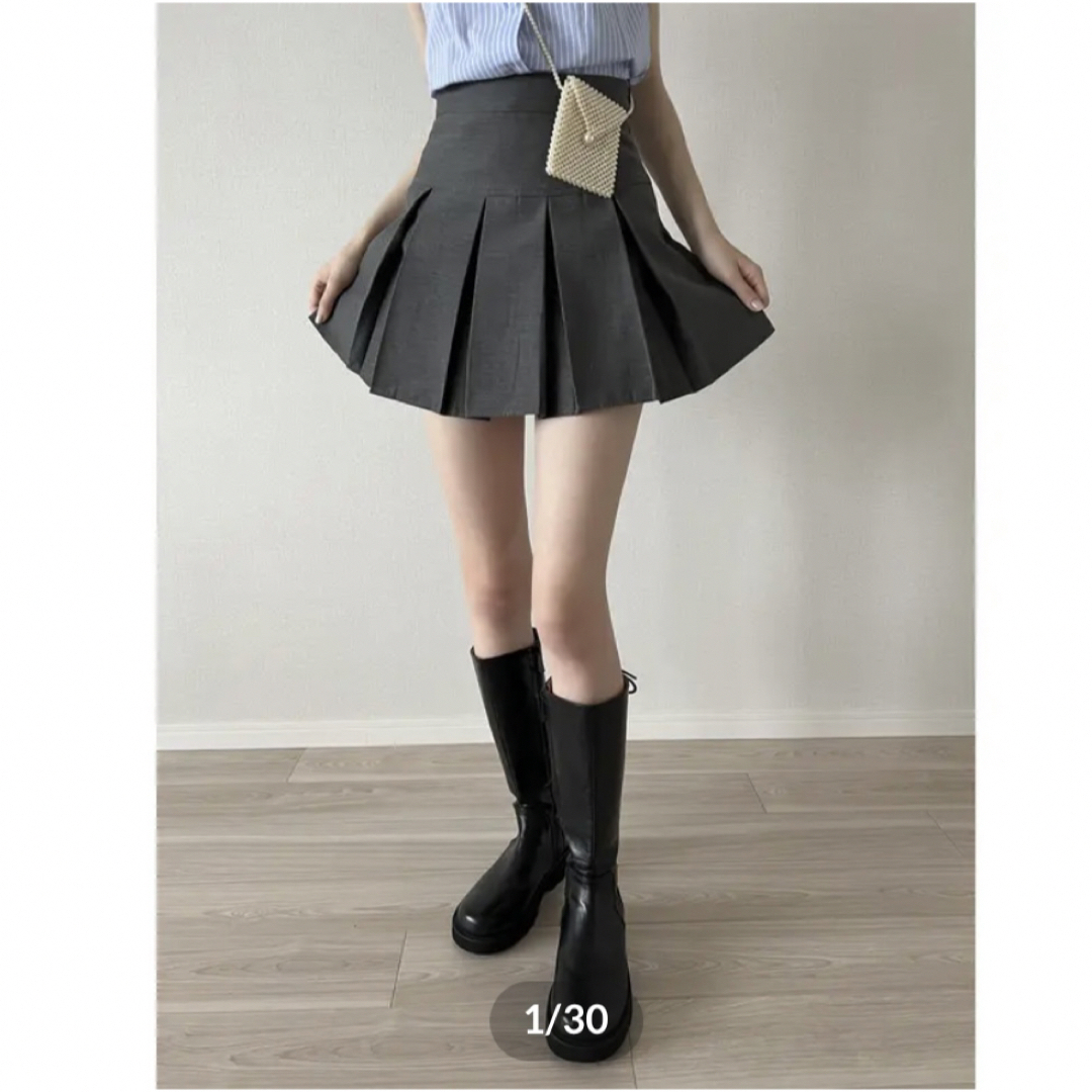 epine pleats mini skirt gray エピヌミニスカート | フリマアプリ ラクマ