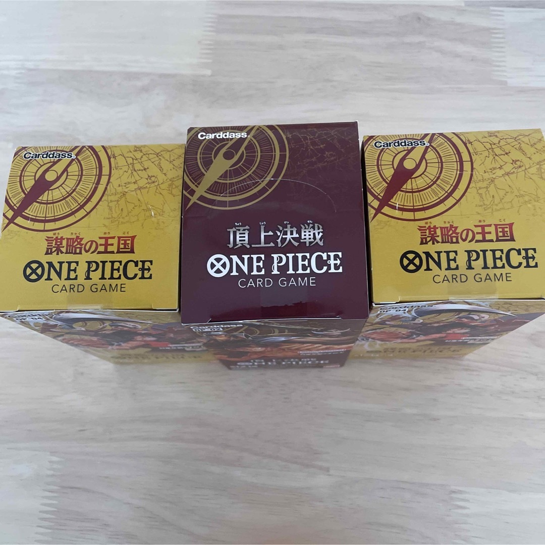 【未開封】ONE PIECE カードゲーム  謀略の王国・頂上決戦　計3ボックス