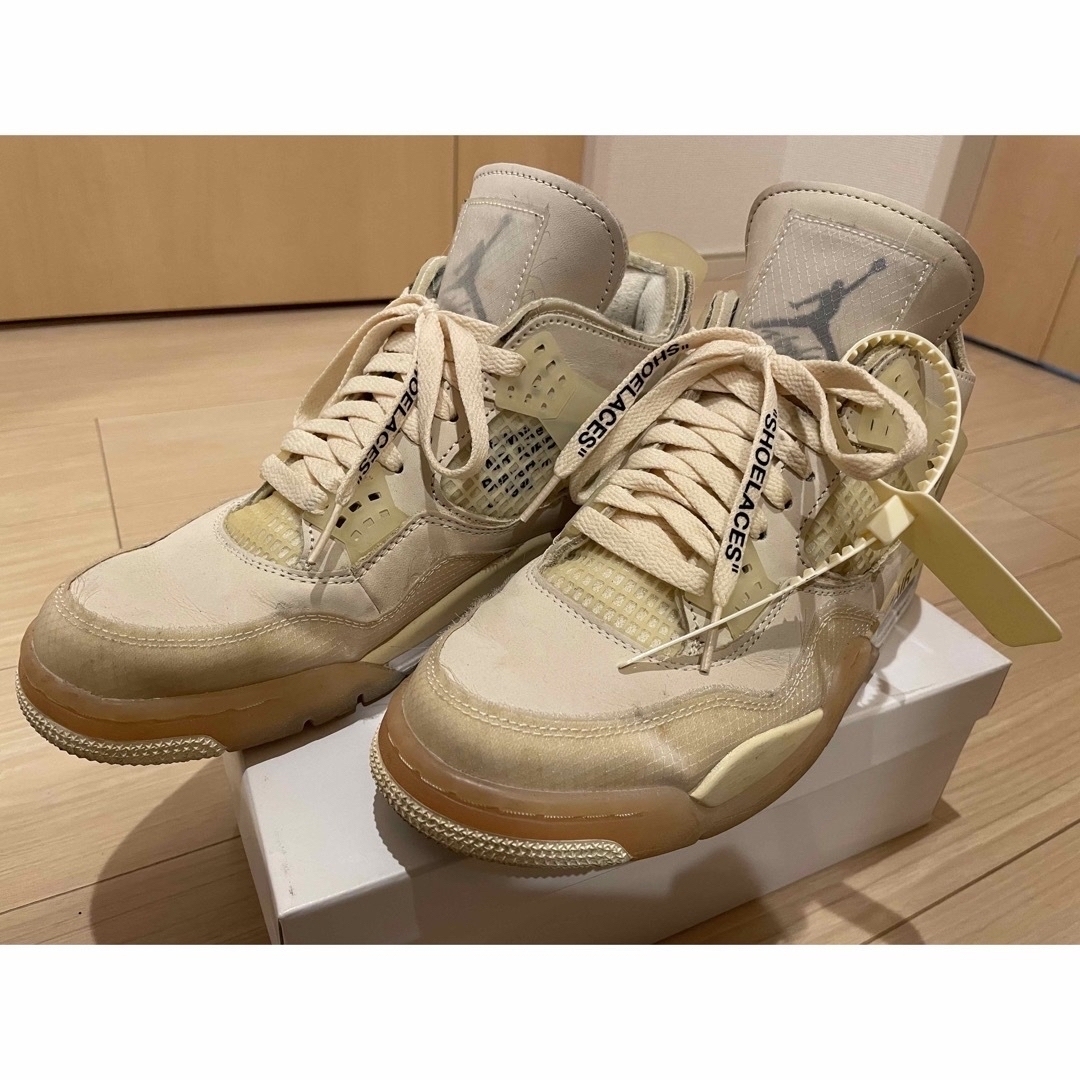 Off-White×NikeWMNS Air Jordan4 SP “Sail”